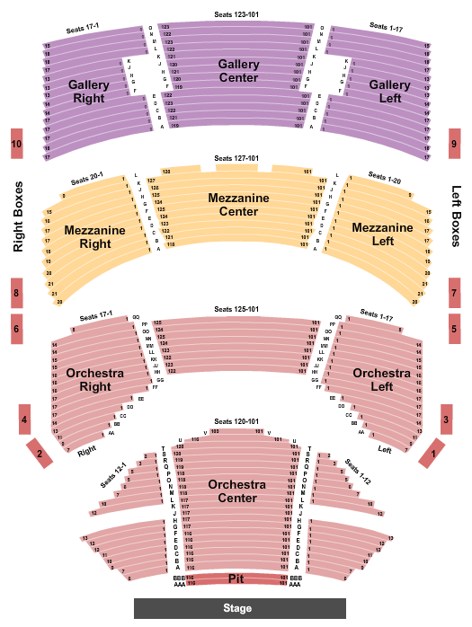 Sarofim Hall Beetlejuice Seating Chart